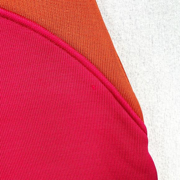 PAOLA BERNARDI Renata Mini Skirt Womens Pink Purple Colorblock Stretch Knit NEW - Picture 12 of 16